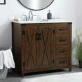 thumbnail image 2 of Elegant Decor Dean 36" Single Quartz Top Bathroom Vanity in Espresso, 2 of 15