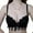 Black, variant on Women Sexy Lace Elasticity Comfortable Bras Breathable Adjustable