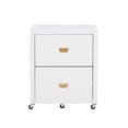 thumbnail image 2 of Linon Armoire à Dossiers Roulante en Bois Blanc, 2 of 16