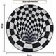 thumbnail image 3 of Carpet, 3D Floor Mat, Carpet for Bedroom, Black and White Mesh Home Decor (C), 3 of 5