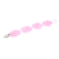thumbnail image 1 of Chupete de Clip Actividad entretenimiento pañales Accesorios - Rosado, se describe Zulema Clip de chupete de flor, 1 of 8
