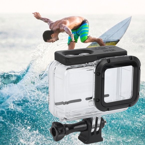 Sports Camera Waterproof Shell, Convenient Install 4K Camera Diving Protective Case PC Lightweight Abrasion Resistant for Swimming