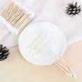 thumbnail image 4 of Double-Headed Cotton Swabs for Makeup and Cleaning, Soft Wooden Sticks, 100/500/1000 Pack, 4 of 4