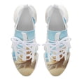 thumbnail image 6 of 2024 Seashell On The Beach Women Or Men Lace Up Flat Sneakers Female Mesh Walking Footwear, 6 of 8