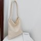 thumbnail image 5 of Bolso de mano para mujer, de gran capacidad, de PU, casual, de paja, simple, para viajes diarios (blanco) Tmvgtek Para Estrenar, 5 of 9