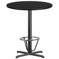 thumbnail image 1 of Flash Furniture Table Ronde en Stratifié de 36 Po en Noir, 1 of 4