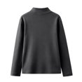 thumbnail image 4 of Grblisyd Mock Neck Sweatshirt for Girls Turtleneck Sweater Long Sleeve Pullover Tops Back To School Outfits Cute Y2K Tops Fall Trendy Clothes, 4 of 6