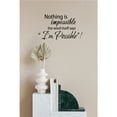 thumbnail image 2 of Nothing Is Impossible Wall Decal - Inspirational Quote Vinyl Sticker for Home, Bedroom, or Office - Motivational Peel & Stick Decor - Removable and Durable - Uplifting Wall Art for Daily Inspiration, 2 of 3