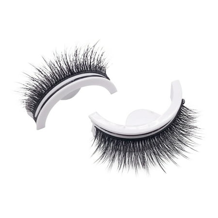 Kokovifyves Make Up Sale or Clearance Selfadhesive False Eyelashes Gluefree Selfadhesive Eyelashes Quick Stick Double Glue Eyelashes