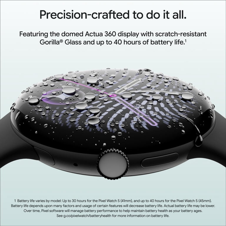 Google Pixel Watch 5 (45mm) LTE - Android Smartwatch with Domed
