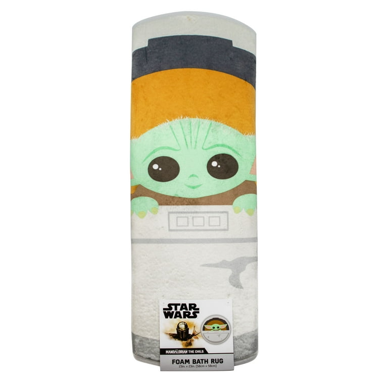 Baby Yoda Round Kids Skid-Resistant Foam Bath Rug, 23 x 23