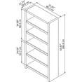 thumbnail image 3 of Echo 5 Shelf Bookcase in Pure White - Engineered Wood, 3 of 4