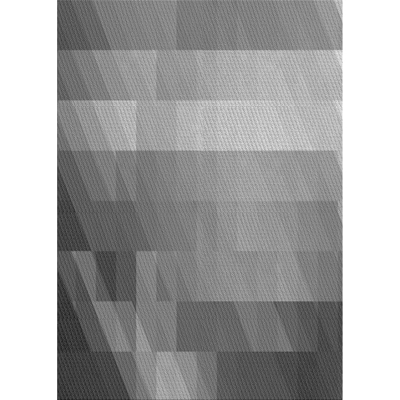 Ahgly Company Indoor Rectangle Patterned Gray Dolphin Gray Area Rugs, 8' x 12'