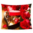 thumbnail image 3 of Manta de forro doble Happy Valentine, sofá cálido y acogedor Chocolate Zulema Manta de vellón de San Valentín, 3 of 8