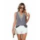 thumbnail image 1 of Camisetas Sin Mangas para Mujer, Blusa de Encaje Sin Mangas con Cuello en V, Chaleco Informal, Camisola de Verano, Camisas Grises M, 1 of 10