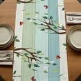 thumbnail image 5 of Table Runners 72 Inches Long Dress Scarves, Easter Farmhouse Kitchen Table Runner, Coffee Tablerunners, Spring Watercolor Eggs Country Tulip Wooden Grain 18x72 Inch, 5 of 9