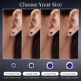 thumbnail image 6 of F136 Titanium Stud Earrings for Men Women Hypoallergenic Moissanite Screw Back Earrings with VVS Clarity Exquisite, 6 of 7