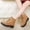 Brown, variant on BXJX Womens Mid-Calf Boots, Slip Resistant Thermal Fleece-Lined Lace-Up Winter Shoes Black Size 10
