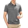 thumbnail image 2 of Qzwdhjm Men's Henley Shirts Collared Short Sleeve Golf Tees Classic Fit Button up Shirt with Pocket Big and Tall Tops for Going Out, 2 of 9