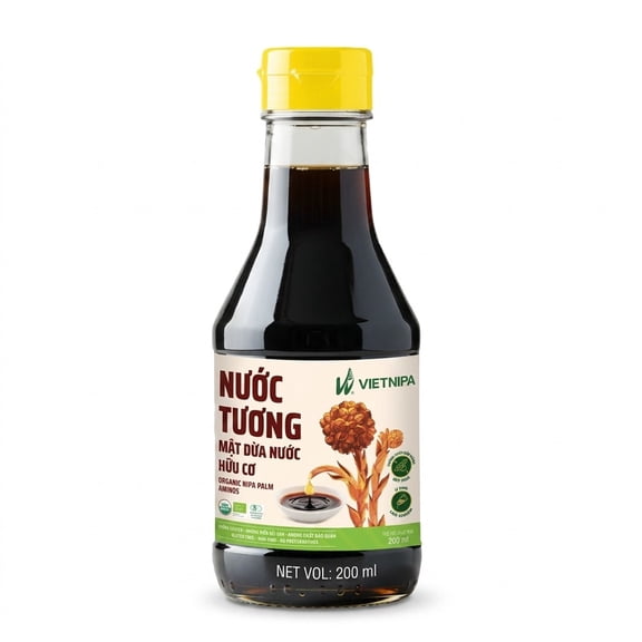 Vietnipa Organic Nipa Palm Aminos, Vietnamese Soy Sauce Alternative, 200g, Pack of 1