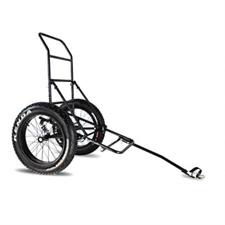 quietkat two wheel game cart, fattire off road cargo trailer for extra storage
