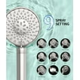 thumbnail image 5 of Filtered Shower  with Handheld High  9  Mode Showerhead Detachable Shower  Water Softener Filters Beads for Hard Water Remove Chlorine 4 Filters Brushed Nickel, 5 of 7