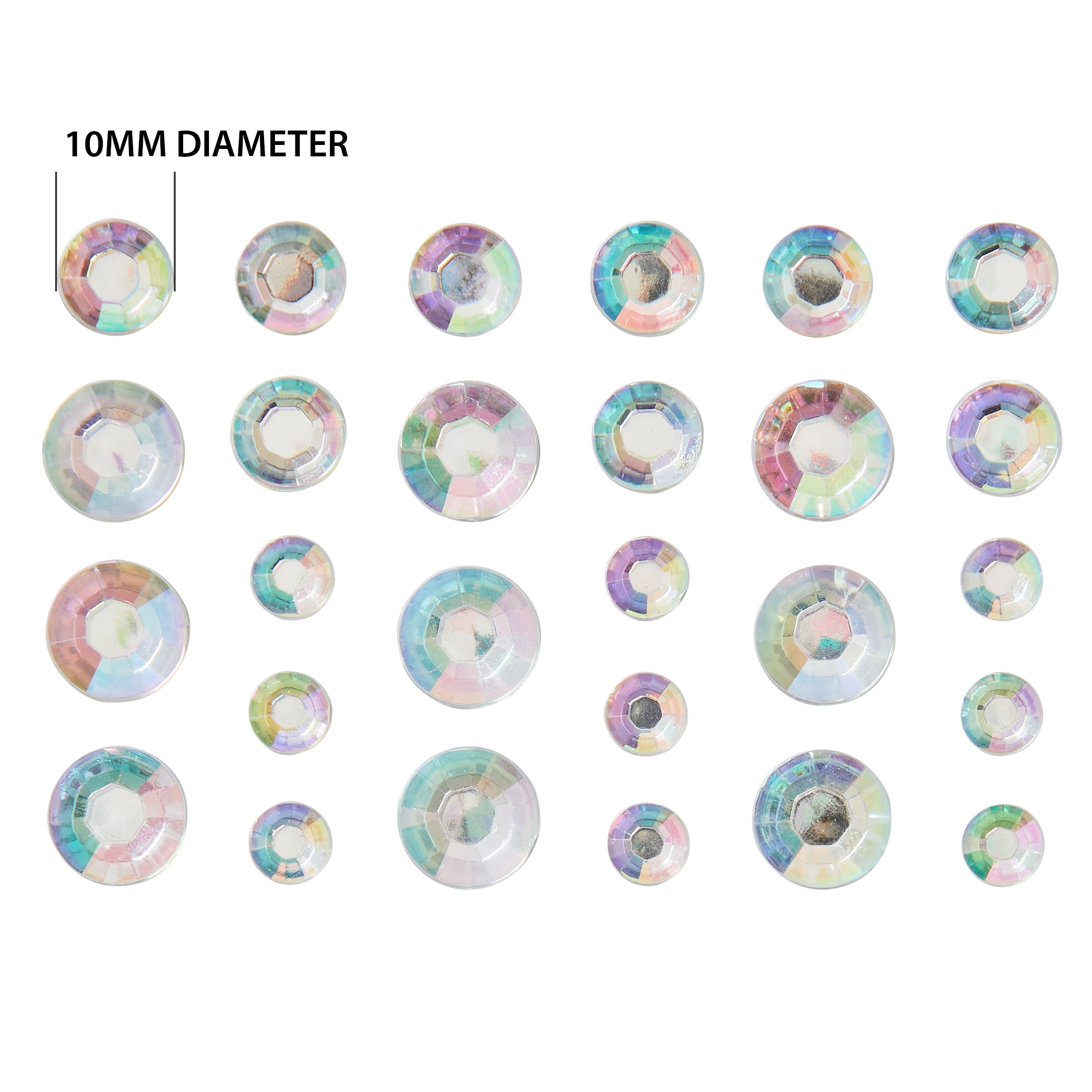 (2 pack) Offray Silver, Adhesive Gems Are Great Additions To Any Craft Project, 54 Pcs