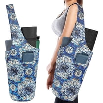 Yoga Mat Bags and Carriers Fits All Your Stuff,Yoga Mat with Bag With Large Side Pocket & Zipper Pocket,Yoga Gifts for Women and Yoga Lover