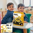 thumbnail image 2 of B Construction Vehicle Track Set For Kids Fire Engine Rail System Multi Level Parking Size 118 X 157 X 20 Inches, 2 of 7