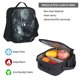 thumbnail image 5 of Disketp Forest Black Ghost Warrior Mochila Estampada de Gran Capacidad con Lonchera y Estuche, Set de 3 Piezas para Estudiantes, 5 of 7