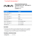 thumbnail image 2 of Exhaust Manifold Gasket Set - Compatible with 1999 - 2009 Saab 9-5 2000 2001 2002 2003 2004 2005 2006 2007 2008, 2 of 2