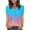 Sky Blue, variant on Zpanxa SunnyDays Women's Floral Print Loose Fit V-Neck Short Sleeve Blouse Button Down for Vacation