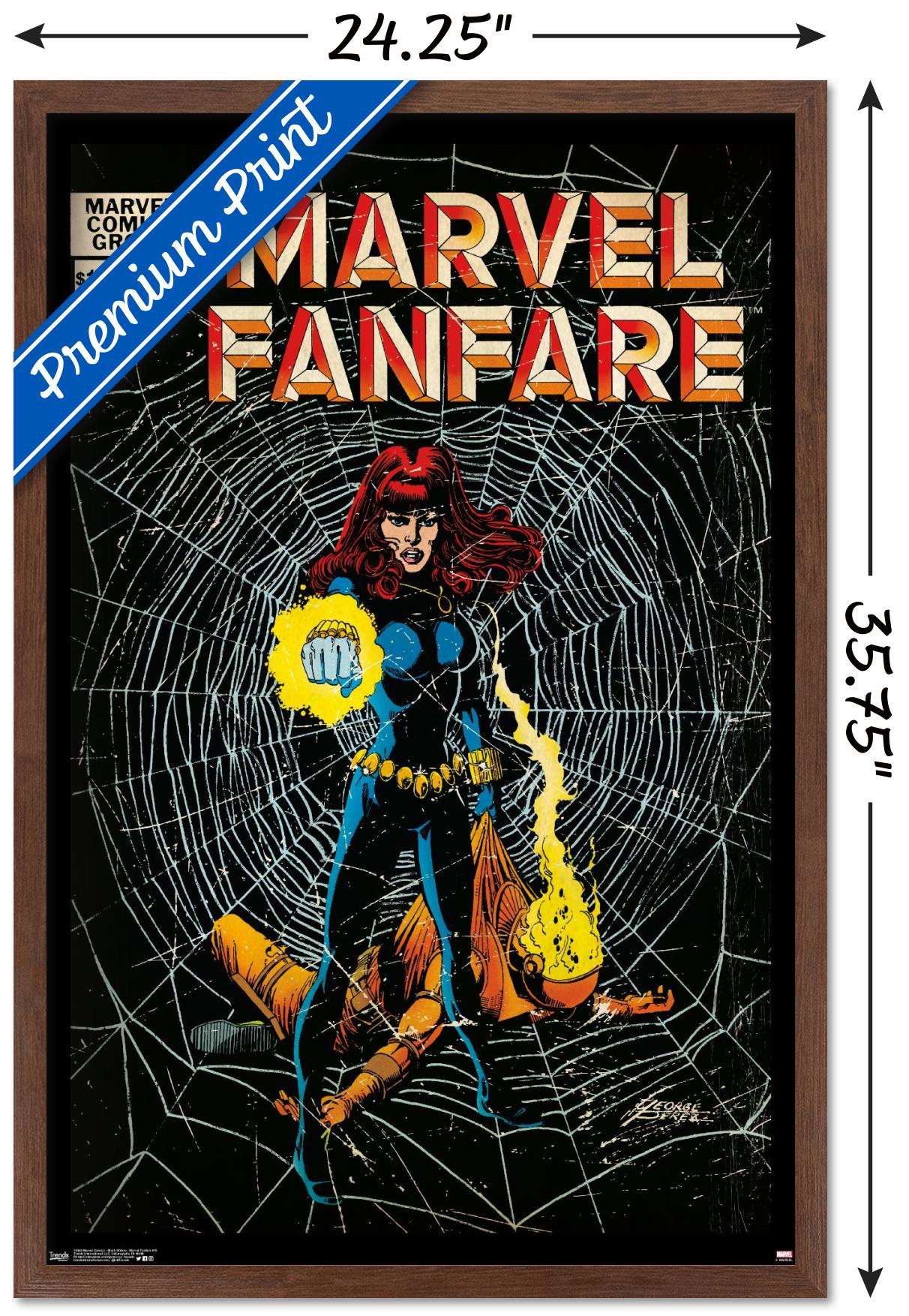 Marvel Comics - Black Widow - Marvel Fanfare #10 Wall Poster, 22.375" x 34", Framed
