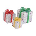 thumbnail image 4 of Ensemble de 3 Boîtes Cadeaux Décoratives de Noël avec Nœud, Look Adorable, Style Léger A, 4 of 7