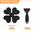 thumbnail image 2 of 20pcs Pegatinas Antideslizantes para Bañera, Tiras para Duchas con Textura de Mármol con 1 Pcs Raspador para Bañera, Negro, 2 of 7