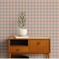 thumbnail image 2 of S4Sassy Plaid Print Wallpaper - Orange Wall Covering, 25" X 240" Self-Adhesive Textured Vinyl Walls Paper, Decorative Wallwrap, Easy Diy Walls Covering For Bedroom, Living Room, Living Space, 2 of 7