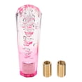 thumbnail image 1 of Pomo de Cambio de Cristal de Dos Tonos Único Bargains con Diamante para Vehículos Automáticos y Manuales con 2 Adaptadores Blanco Rosa 1 Set, 1 of 1