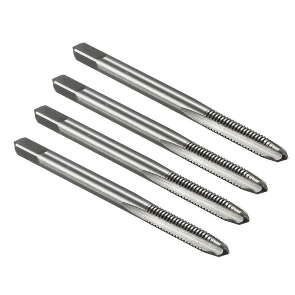 Uxcell 4 Packs M4 x 0.7 H2 High Speed Steel Straight Flutes Metric Machine Screw Thread Taps