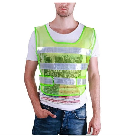 

Reflective s High Visibility Construction Sliver Strip Made from Neon Working outdoor for man woman - Green size