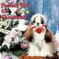 thumbnail image 5 of Collar de invierno con forro de felpa para perros, cálido y suave para perros pequeños, medianos, gatos, cachorros, gatitos, ropa linda (rojo y verde), 5 of 5