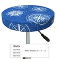 thumbnail image 4 of Goofa Compass Printed Stool Covers Round, Waterproof Round Bar Stool Covers Anti-Slip Round Bar Stool Seat Cover with Elastic Bands Durable-12 inch, 4 of 7