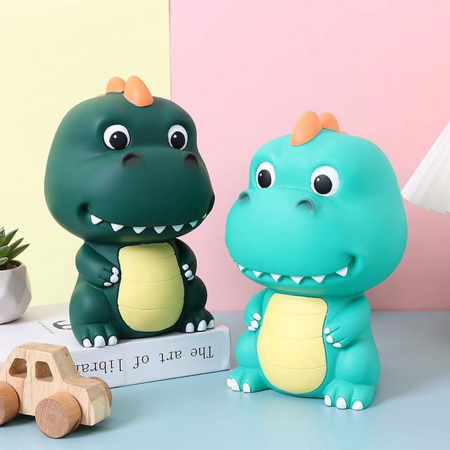 De moda, interesante y lindo, adecuado para regalar a los niños alcancías de dinosaurios de dibujos animados creativos, regalos de cumpleaños para niños y niñas, alcancías