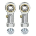 thumbnail image 1 of Unique Bargains 2 Packs PHSB4 Female Rod End Bearing 1/4 Inch Bore and 1/4-28 Right Hand Thread, Includes Jam Nut, 1 of 5