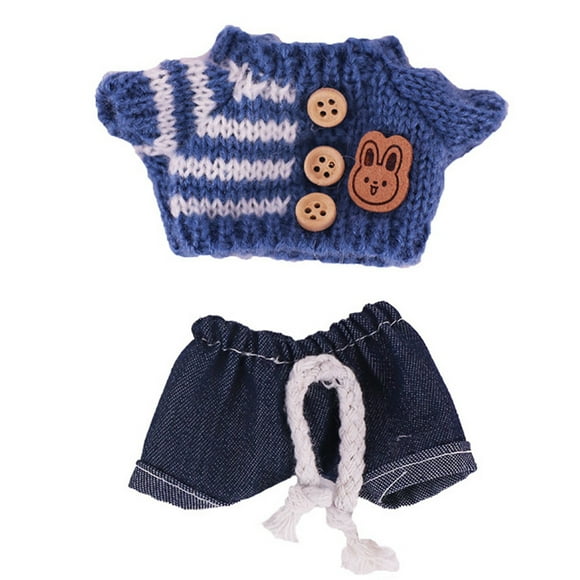 Bewildely Ropa para muñecas de poliéster , producción artesanal, tapicería, tela para disfraces, suéteres hechos a mano Muñecas y casas de muñecas XM2109