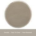 thumbnail image 4 of Dainty Home Set of 6 Placemats | Elegant and Durable | 15x15 in Round Woven Non-Slip Washable Place Mats | Tear-Resistant Heat | Resistant Placemats, 4 of 4