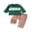 Green, variant on Toddler Baby Girl Christmas Outfit Santa Claus Embroidery Crewneck Long Sleeve Pullover Sweatshirt and Plaid Pants 2Pcs Fall Winter Clothes Set