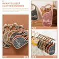 thumbnail image 2 of 7 pcs Baby Closet Dividers Wooden Baby Closet Size Dividers Baby Closet Clothes Divider with Bag, 2 of 6