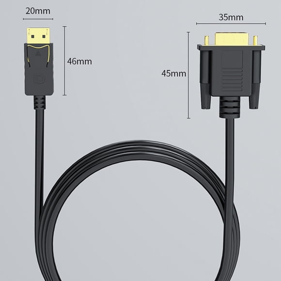 SKISUNO Cable Adaptador A Vga Para Video Y Audio Con Y Plug and Play Negro