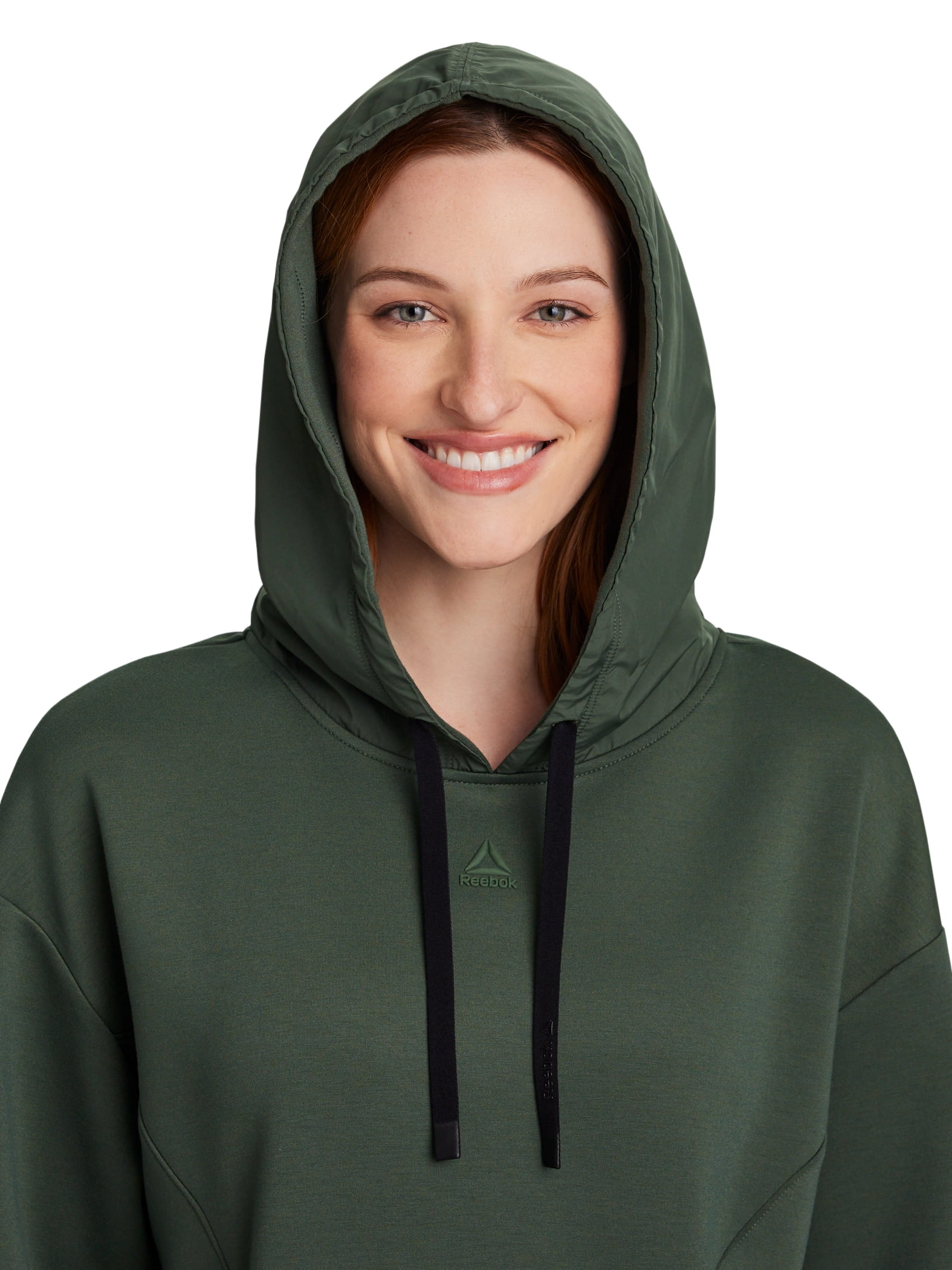 Reebok Women's Momentum Hoodie with Bungee Cinched Bottom, Sizes XS-XXXL