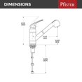 thumbnail image 5 of Price Pfister G13310CC Pfirst Series 2.125 in. Single-Handle Pull-Out Sprayer Kitchen Faucet, 5 of 5